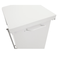 Pedal bin with hinged lid 45L | 37x37x59 (h) cm