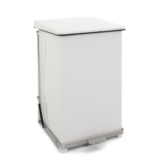  HorecaTraders Pedal bin with hinged lid 152L | 53.5x53.8x78(h)cm 