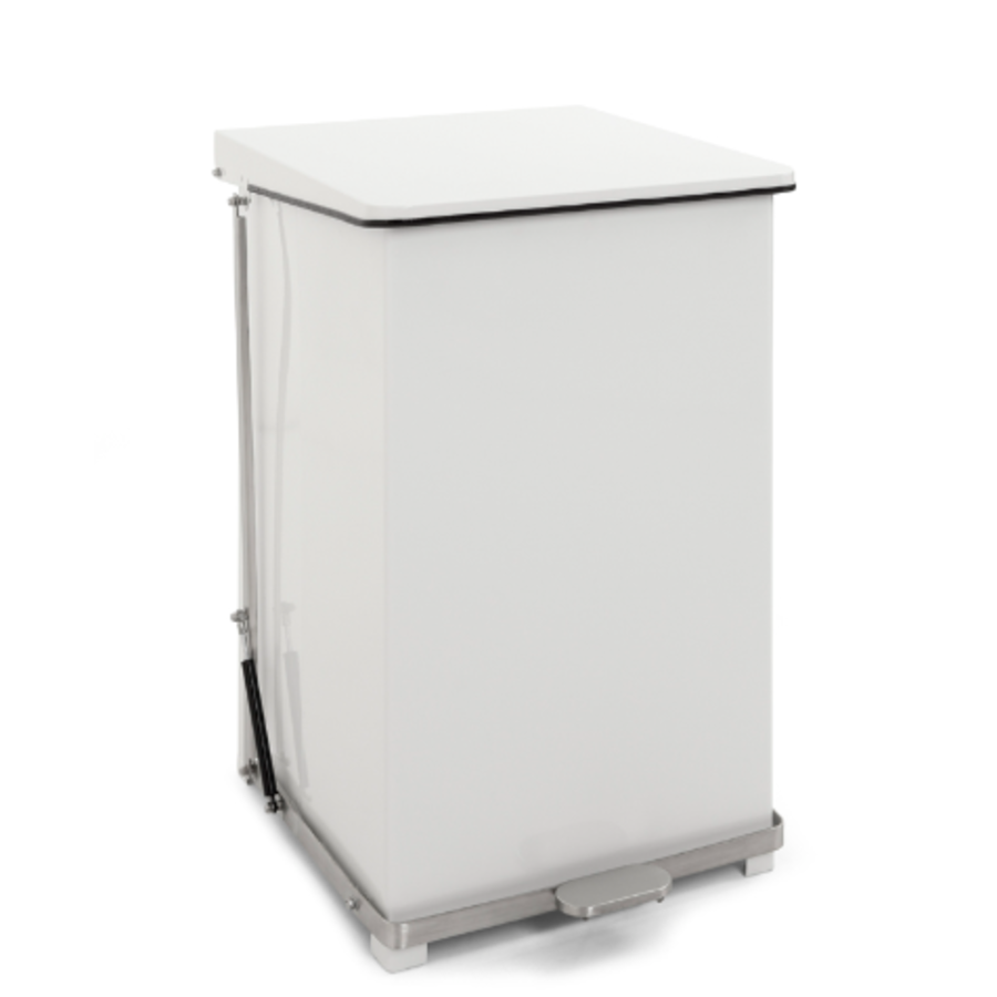 Pedal bin with hinged lid 152L | 53.5x53.8x78 (h) cm
