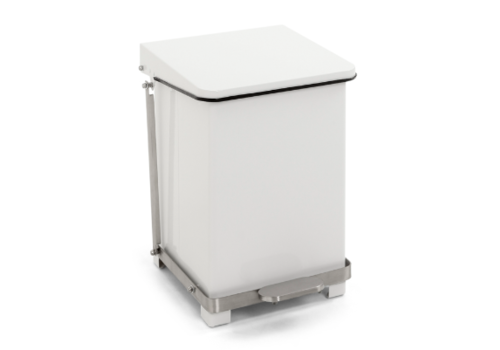  HorecaTraders Pedal bin with hinged lid 27L | 37x37x (h) 42.8cm 