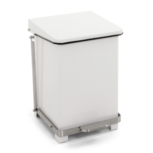  HorecaTraders Pedal bin with hinged lid 27L | 37x37x (h) 42.8cm 