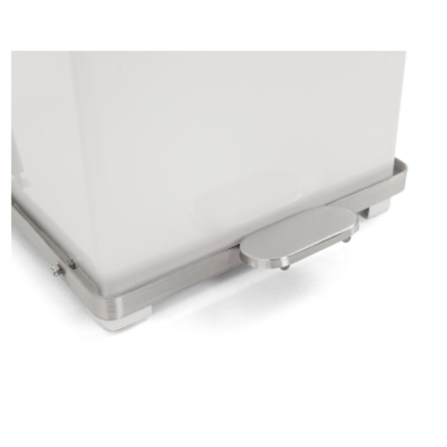Pedal bin with hinged lid 27L | 37x37x42.8cm