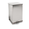 HorecaTraders Pedal bin with hinged lid 152L | 53.5x53.8x78 (h) cm
