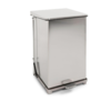 HorecaTraders Treteimer mit Klappdeckel 152L | 53,5 x 53,8 x 78 (h) cm