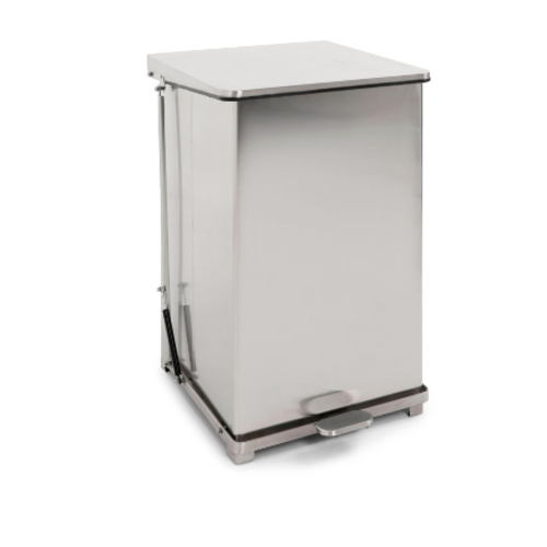  HorecaTraders Pedal bin with hinged lid 152L | 53.5x53.8x78 (h) cm 