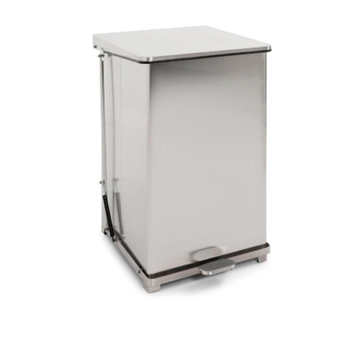  HorecaTraders Pedal bin with hinged lid 152L | 53.5x53.8x78(h)cm 