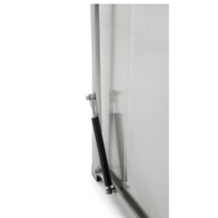 Poubelle à pédale avec couvercle à charnière 152L | 53,5 x 53,8 x 78 (h) cm