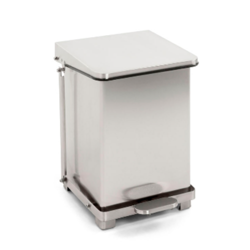  HorecaTraders Pedal bin with hinged lid 27L | 37x37x(h)44.5cm 