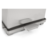 Poubelle à pédale avec couvercle à charnière 27L | 37x37x(h)44,5cm