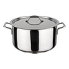 HorecaTraders Saucepan medium | stainless steel | 2.1 Liter | 16cmØ |for gas, electric, ceramic and induction