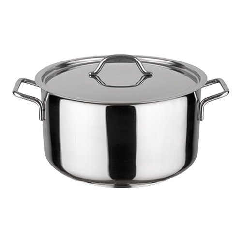  HorecaTraders Saucepan medium | stainless steel | 2.1 Liter | 16cmØ |for gas, electric, ceramic and induction 