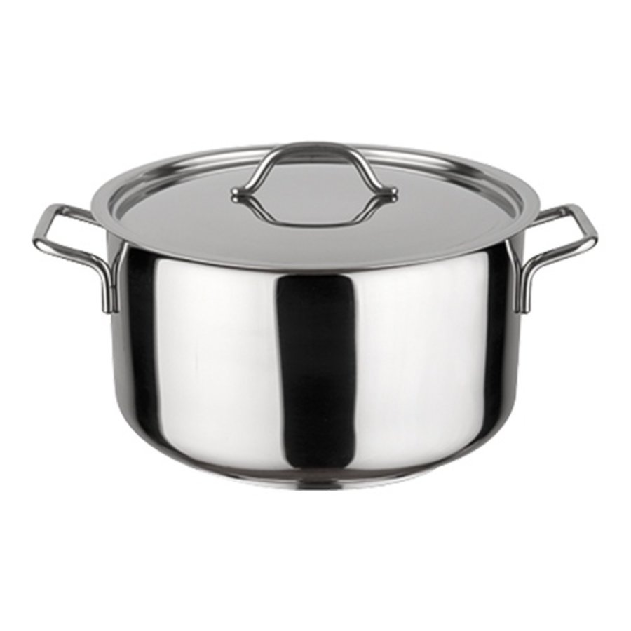 Poêle de cuisson moyenne | acier inoxydable | 2,1 litres | 16 cm Ø | pour gaz, électrique, céramique et induction