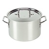 HorecaTraders Medium saucepan | Stainless steel | 1.6 Liter | 16cmØ | Gas, electric, ceramic and induction