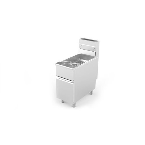  HorecaTraders Friteuse à gaz | 21 litres | 2 paniers | 40x87x85cm 