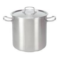 Casserole haute en acier inoxydable | Ø18cm | 4,5 L | gaz, induction, céramique