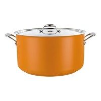 Cooking pot medium | Red | stainless steel | 3.7 Liters | 20cmØ | Gas, electric, ceramic and induction