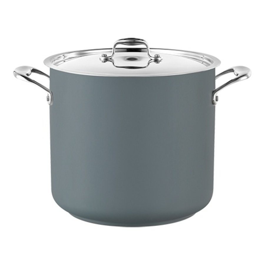 Casserole haute en acier inoxydable | Ø24cm | 8,7 L | Gris | gaz, électrique, céramique