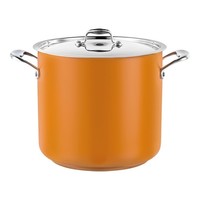 Casserole Stainless Steel High | Ø24cm | 8.7L | Yellow | gas, electric, ceramic