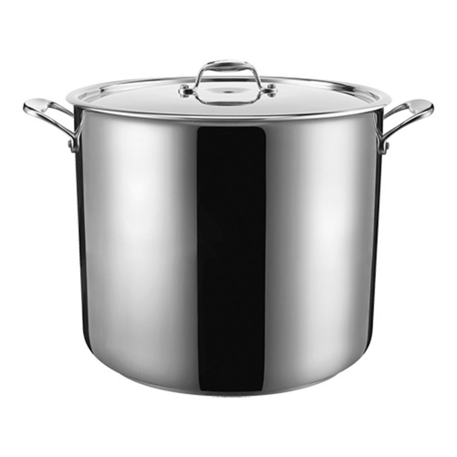 Casserole Stainless Steel High | Ø28cm | 16.3L | gas, induction, ceramic