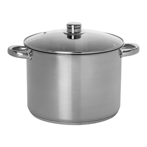  HorecaTraders Cooking pot medium | stainless steel | 10 Liters | 26cmØ | Gas, electric, ceramic 