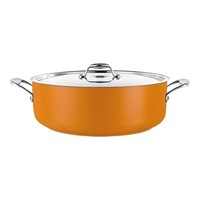Saucepan | Stainless steel | Ø24 cm | 3.9 L | Yellow | Gas, induction, ceramic