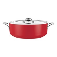 Saucepan | Stainless steel | Ø28 cm | 5.8 L | Red | Gas, induction, ceramic