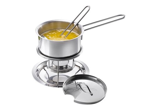  HorecaTraders Stahlpfanne | Edelstahl | 0,3 L | Ø14 cm 