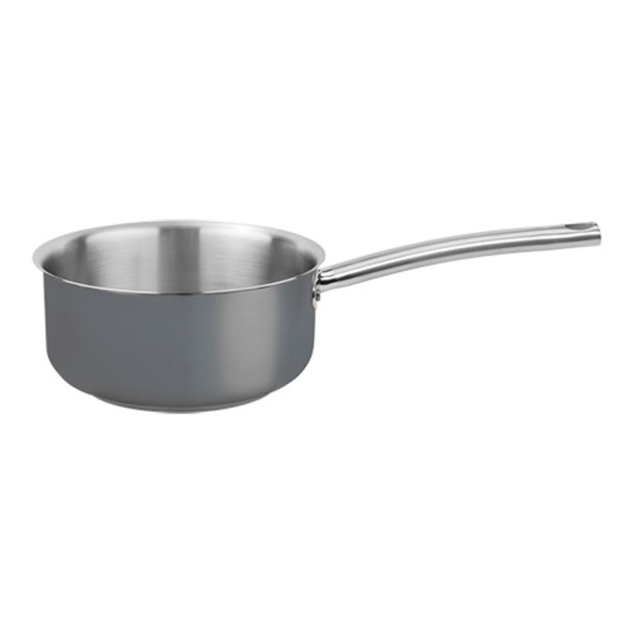 Poêle en acier | acier inoxydable | Rouge | 1 litre | 14 cm Ø | Gaz, électrique, induction, céramique