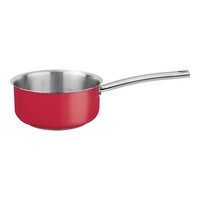 Steelpan | RVS | Rood | 1.5 Liter | Ø16 cm | Gas, elektrisch, inductie, keramisch