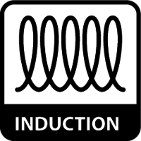 poêle à frire | Fonte | Ø24 cm | 4 L | Rouge | Gaz, induction, four
