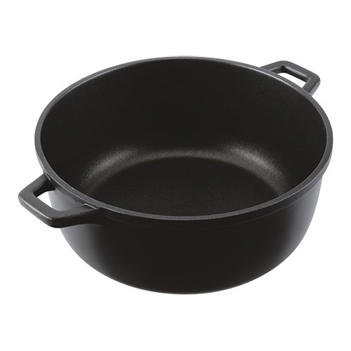  HorecaTraders Braadpan | Aluminium | Ø24 cm | Gas, elektrisch, oven 