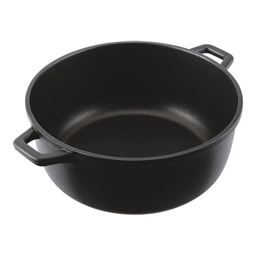  HorecaTraders Casserole | Aluminum | Ø24 cm | Gas, electric, oven 