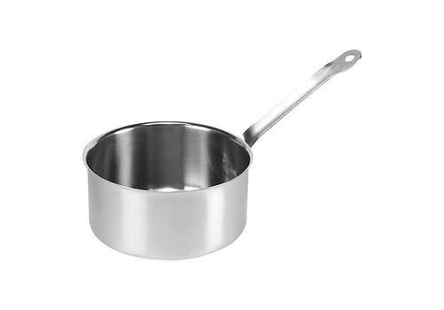  HorecaTraders Stahlpfanne | Edelstahl | 9,5 Liter | Ø28 cm | Gas, Elektro, Induktion, Keramik 