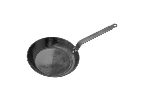  HorecaTraders Lyonnaise-Pfanne | Stahlblech | Ø18 cm | Gas, Elektro, Keramik, Backofen 