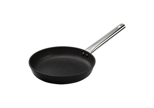  HorecaTraders Lyonnaise-Pfanne | Antihaftbeschichtung | Aluminium | Ø20 cm | Gas, Elektro, Keramik, Backofen 