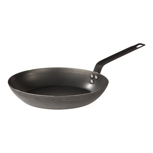  HorecaTraders Lyonnaise-Pfanne | Stahlblech | Ø20 cm | Gas, Elektro, Keramik, Backofen 