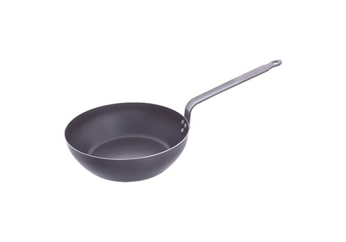  HorecaTraders Sauteuse | Plaatstaal | Ø24 cm | Gas, inductie, oven 