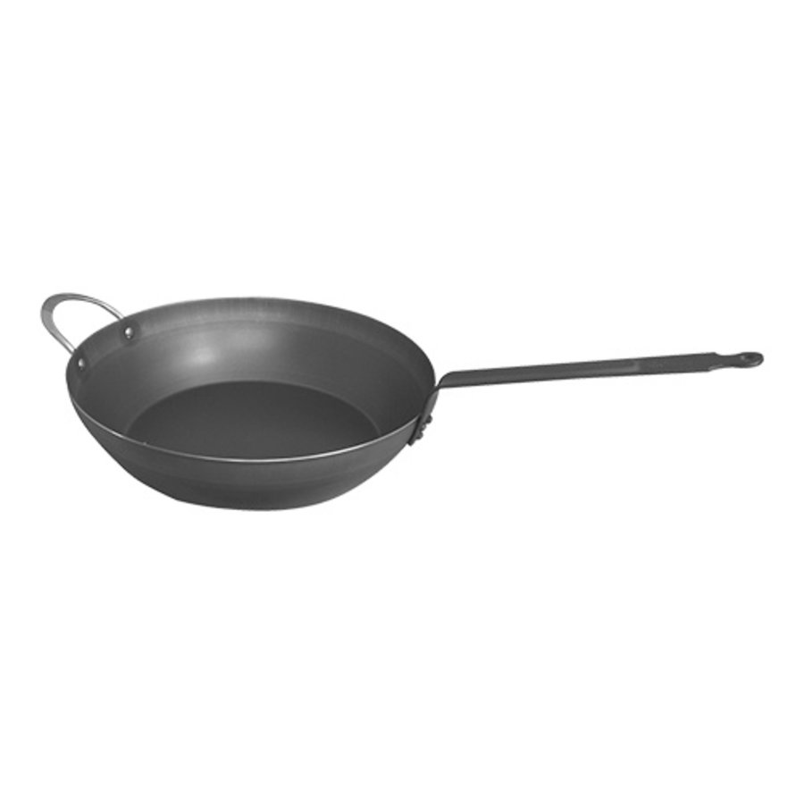 Bratpfanne | Stahlblech | Ø32 cm | Gas, Elektro, Backofen