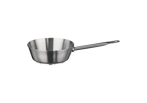  HorecaTraders Sauté pan | stainless steel | Ø16 cm | Gas, ceramic, induction 