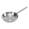 HorecaTraders Lyonnaise pan | stainless steel | Ø20 cm | Gas, electric, ceramic