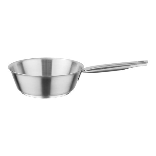  HorecaTraders Sauté pan | stainless steel | Ø16 cm | Gas, ceramic, induction 