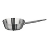HorecaTraders Sauteuse | Stainless steel | Ø20 cm | 1.6L | Gas, ceramic, induction