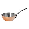 HorecaTraders Sauté pan | Copper | Ø24 cm | 2.9L| Gas, electric, ceramic