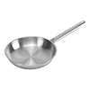 HorecaTraders Lyonnaise pan | stainless steel | Ø22cm | Gas, electric, ceramic