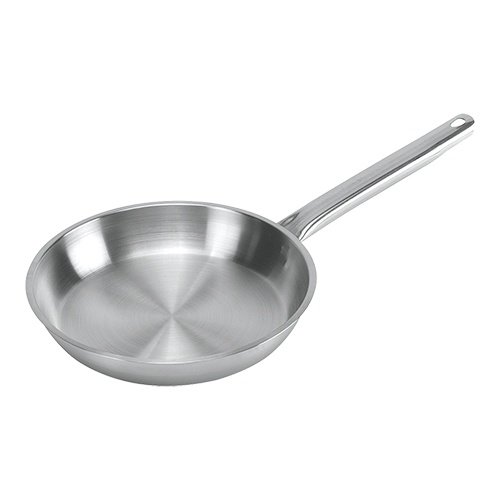 HorecaTraders Lyonnaise-Pfanne | Edelstahl | Ø22 cm | Gas, Elektro, Keramik 