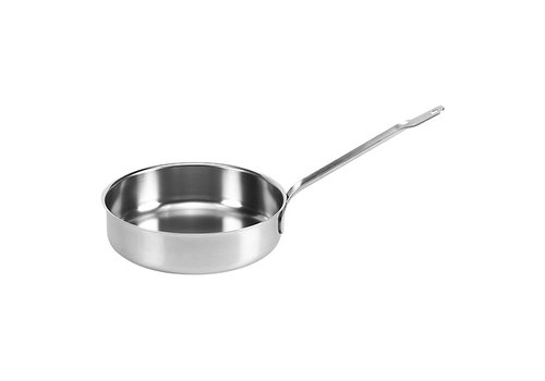  HorecaTraders Lyonnaise pan | stainless steel | Ø22cm | Gas, electric, ceramic 