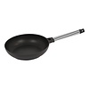 HorecaTraders Lyonnaise pan | Stainless steel | Ø24 cm | Gas, electric, ceramic, oven