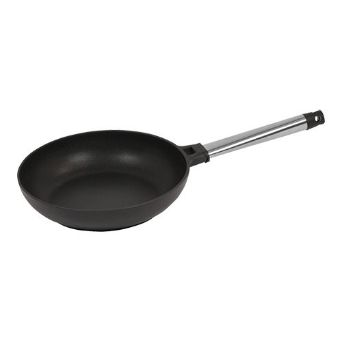  HorecaTraders Lyonnaise-Pfanne | Edelstahl | Ø24 cm | Gas, Elektro, Keramik, Backofen 