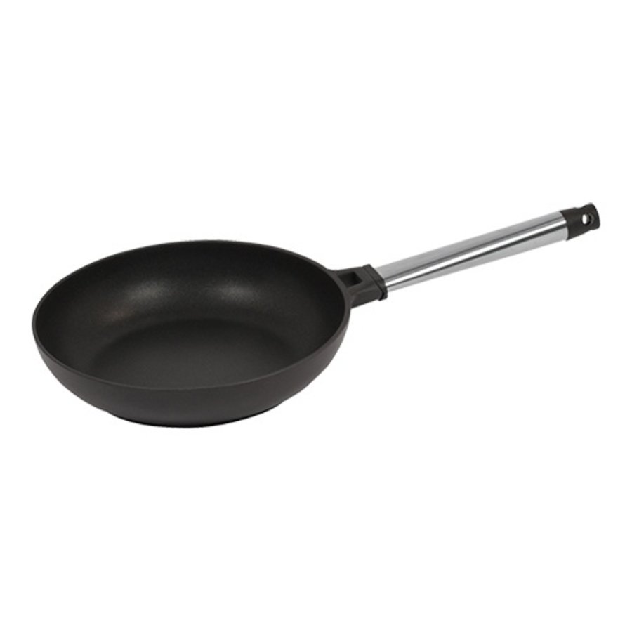 Lyonnaise-Pfanne | Edelstahl | Ø24 cm | Gas, Elektro, Keramik, Backofen