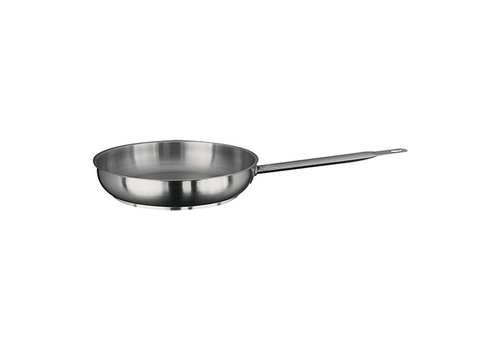  HorecaTraders Lyonnaise pan | stainless steel | Ø24 cm | Gas, electric, ceramic 